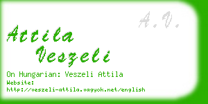 attila veszeli business card